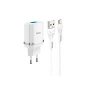 СЗУ USB Hoco C12Q (18W, QС3.0, кабель MicroUSB) Белый от магазина РЭССИ