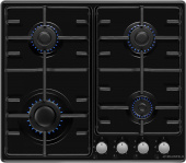 Газовая варочная поверхность Maunfeld EGHE.64.3STS-EB черный от магазина РЭССИ