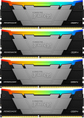 Память DDR4 4x8GB 3200MHz Kingston KF432C16RB2AK4/32 Fury Renegade RGB RTL Gaming PC4-25600 CL16 DIMM 288-pin 1.35В dual rank с радиатором Ret от магазина РЭССИ