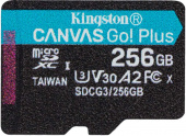 Флеш карта microSDXC 256Gb Class10 Kingston SDCG3/256GBSP Canvas Go! Plus w/o adapter от магазина РЭССИ