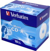 Диск CD-R Verbatim 700Mb 16x Jewel case (10шт) (43365) от магазина РЭССИ