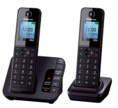 Р/Телефон Dect Panasonic KX-TGH222RUB черный (труб. в компл.:2шт) автооветчик АОН от магазина РЭССИ