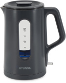 Чайник электрический Hyundai HYK-G4508 1.5л. 1700Вт серый/прозрачный корпус: стекло от магазина РЭССИ