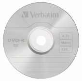 Диск DVD-R Verbatim 4.7Gb 16x bulk (10шт) (43729) от магазина РЭССИ