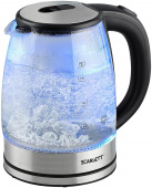 Чайник электрический Scarlett SC-EK27G70 1.8л. 1800Вт серебристый/черный (корпус: стекло) от магазина РЭССИ