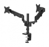 Кронштейн для мониторов Hama FM 2 Arms gas spring 00118498 черный 13"-32" макс.12кг настольный поворот и наклон от магазина РЭССИ