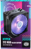 Устройство охлаждения(кулер) Cooler Master Hyper 212 RGB Black Edition Soc-AM5/AM4/1151/1200/1700 4-pin 8-30dB Al+Cu 130W 465gr LED Ret от магазина РЭССИ