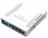 Роутер беспроводной MikroTik hAP ac (RB962UIGS-5HACT2HNT) AC1750 10/100/1000BASE-TX/SFP белый от магазина РЭССИ