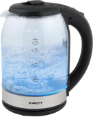Чайник электрический Scarlett SC-EK27G10 1.7л. 1800Вт прозрачный/черный корпус: стекло/пластик от магазина РЭССИ