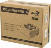 Блок питания Aerocool ATX 450W ECO-450 (24+4pin) 120mm fan 2xSATA RTL от магазина РЭССИ