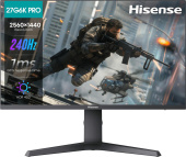 Монитор Hisense 27" 27G6K-PRO черный IPS LED 1ms 16:9 HDMI матовая 1000:1 320cd 89гр/89гр 2560x1440 240Hz FreeSync Premium DP 2K 5.5кг от магазина РЭССИ