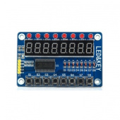 Модуль кнопок и светодиодной индикации TM1638 LED&KEY от магазина РЭССИ