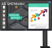 Монитор LG 27" 27QN880-B черный IPS LED 16:9 HDMI M/M матовая HAS Piv 350cd 178гр/178гр 2560x1440 75Hz DP 2K USB 8.65кг от магазина РЭССИ