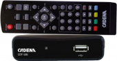 Ресивер DVB-T2 Cadena CDT-100 (TC) черный от магазина РЭССИ