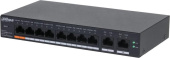 Коммутатор Dahua DH-CS4010-8ET-60 (L2) 8x100Мбит/с 2xКомбо(1000BASE-T/SFP) 60W управляемый от магазина РЭССИ
