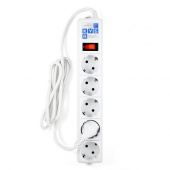 Ф-удлинитель, PC 1,9м 5р, бел. 10А, SPG-B-6-WHITE от магазина РЭССИ