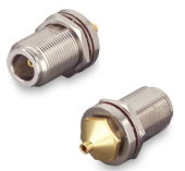 Разъем N(female) под полужесткий кабель RG-405 (0.086"), на корпус, сборный, герметичный, с гайкой от магазина РЭССИ