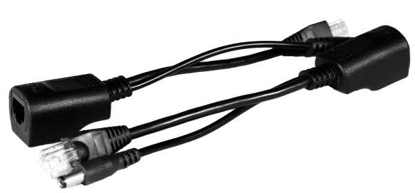 Комплект пассивный (инжектор + сплиттер) для передачи PoE по кабелю Cat 5e. от магазина РЭССИ