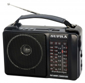 Радиоприемник портативный Supra ST-18U черный USB SD от магазина РЭССИ