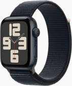 Смарт-часы Apple Watch SE 2023 A2723 44мм OLED корп.темная ночь Sport Loop рем.темная ночь разм.брасл.:145-220мм (MREA3LL/A) от магазина РЭССИ