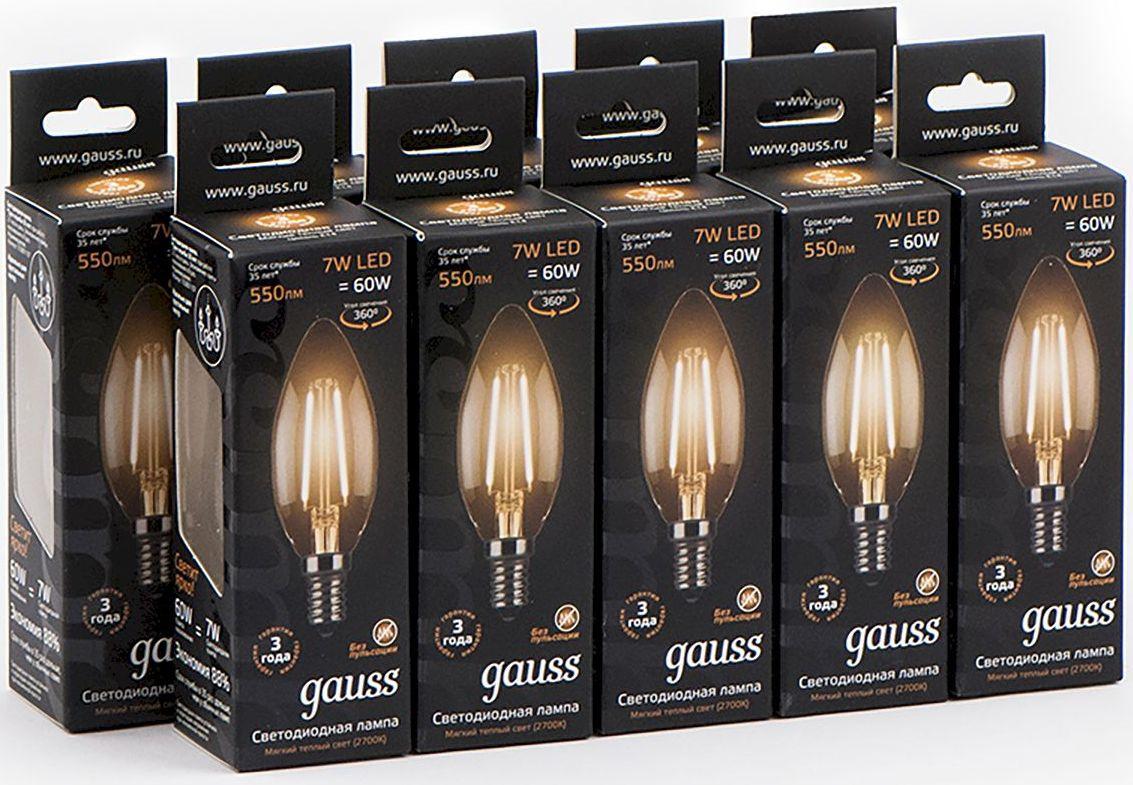 Gauss лампы филаментная светодиодная. Лампа Gauss Filament. Gauss е14 5,5w 2700. Gauss Black Candle Filament 9w e14 4100k. Лампа е14 светодиодная Gauss.