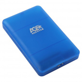 USB 3.0 Внешний корпус 2.5" SATAIII HDD/SSD AgeStar 3UBCP3 (BLUE) USB 3.0 пластик синий безвинтовая конструкция от магазина РЭССИ