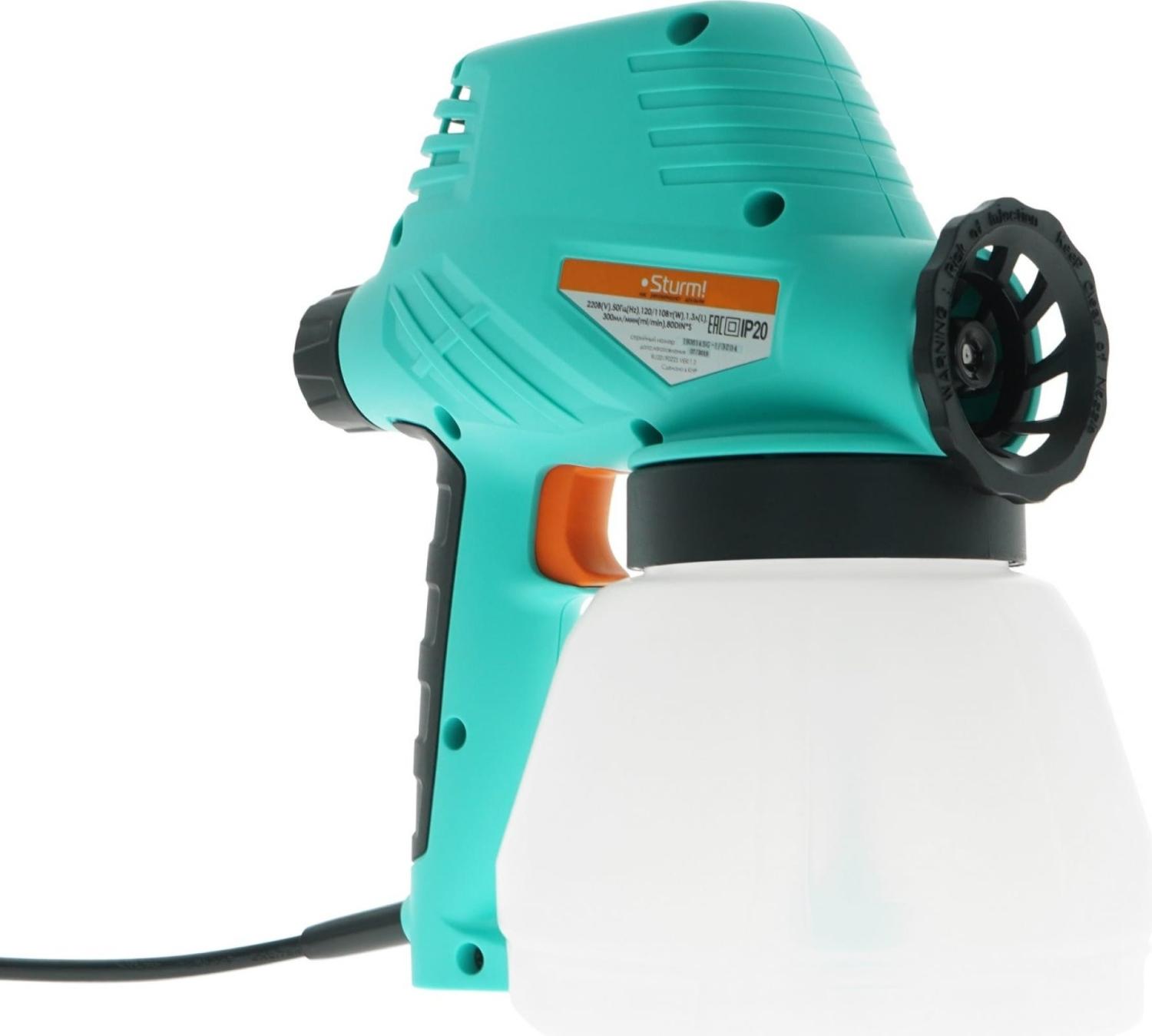 Краскопульт Sturm! SG9612 120Вт бак:1000мл 300мл/мин от магазина РЭССИ