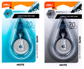 Лента коррект. DELI Mute 20мх5мм ассорти корпус блистер  EH361 от магазина РЭССИ