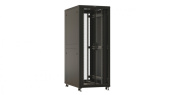 Шкаф серверный Hyperline TTBR-4282-DD-RAL9004 напольный 42U 800x1200мм пер.дв.перфор.2ств. 4 бок.пан. задн.дв.перфор.2-хст. 1000кг черный 1110мм 2055мм IP20 сталь от магазина РЭССИ