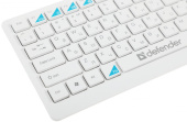 Клавиатура + мышь Defender Skyline 895 клав:белый мышь:белый USB беспроводная slim Multimedia (45895) от магазина РЭССИ