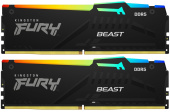 Память DDR5 2x8GB 4800MHz Kingston KF548C38BBAK2-16 Fury Beast RGB RTL Gaming PC5-38400 CL38 DIMM 288-pin 1.1В Intel single rank с радиатором Ret от магазина РЭССИ