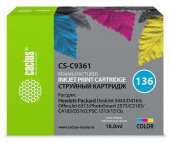 Картридж струйный Cactus CS-C9361 №136 многоцветный (18мл) для HP DJ 5443/D4163/DJ 6313/PS 2573/C3183/C4183/D5163/1513/1513s от магазина РЭССИ