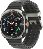 Смарт-часы Samsung Galaxy Watch Ultra LTE 47мм 1.5" AMOLED корп.серый рем.черный (SM-L705FZTACAU) от магазина РЭССИ