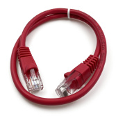 Патч-корд Buro UTP-5E-0.5M-R UTP 4 пары cat5E CCA molded 0.5м красный RJ-45 (m)-RJ-45 (m) от магазина РЭССИ