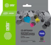 Картридж струйный Cactus CS-EPT02Q3 T02Q пурп.пигм. (660мл) для Epson WorkForce Enterprise WF-C20600D4TW от магазина РЭССИ