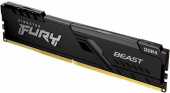 Память DDR4 8Gb 3200MHz Kingston KF432C16BB/8 Fury Beast Black RTL Gaming PC4-25600 CL16 DIMM 288-pin 1.35В single rank с радиатором Ret от магазина РЭССИ