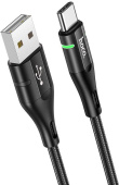 Кабель Hoco U93 Shadow Type-C USB (m)-USB Type-C 1.2м черный коробка от магазина РЭССИ