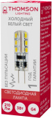 Лампа светодиодная Thomson TH-B4223 3Вт цок.:G4 капсул. 12B 6500K св.свеч.бел.хол. (упак.:1шт) от магазина РЭССИ