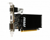 Видеокарта MSI PCI-E GT 710 2GD3H LP NVIDIA GeForce GT 710 2048Mb 64 DDR3 954/1600 DVIx1 HDMIx1 CRTx1 HDCP Ret low profile от магазина РЭССИ
