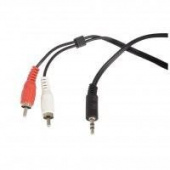 Кабель аудио Ningbo 2хRCA (m)/Jack 3.5 (m) 1.5м. черный (JAAC010-1.5) от магазина РЭССИ