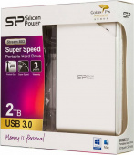 Жесткий диск Silicon Power USB 3.0 2Tb SP020TBPHDS03S3W S03 SP020TBPHDS03S3W Stream 2.5" белый от магазина РЭССИ