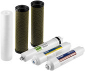 Комплект картриджей Гейзер Премиум для систем обратного осмоса ресурс:10000л (упак.:6шт) от магазина РЭССИ