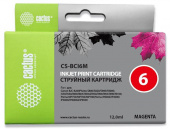 Картридж струйный Cactus CS-BCI6M пурпурный (12мл) для Canon S800/S820/S900/S9000/i550/i560/i860/i865/i905D/i950S/i960x/i965/i990/i9100/i9950/JX500/MP750/MP760/iP600D/iP3000/iP600D/iP8500/BJC-8200 от магазина РЭССИ