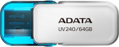 Флеш Диск A-Data 64GB UV240 AUV240-64G-RWH USB2.0 белый/голубой от магазина РЭССИ
