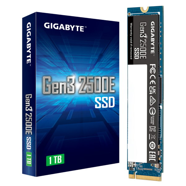 Накопитель SSD M.2 2280 1TB Gen3 2500E, PCIe 3.0  x4, NVMe 1.3 от магазина РЭССИ
