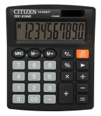 Калькулятор бухгалтерский Citizen SDC-810NR черный 10-разр. от магазина РЭССИ