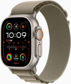 Смарт-часы Apple Watch Ultra 2 A2986 49мм OLED корп.титан Alpine loop рем.оливковый разм.брасл.:160-210мм (MRF03LL/A) от магазина РЭССИ