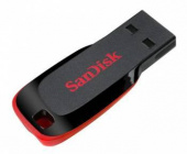 Флеш Диск Sandisk 64Gb Cruzer Blade SDCZ50-064G-B35 USB2.0 черный/красный от магазина РЭССИ