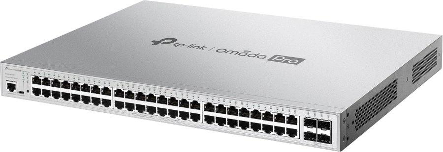 Коммутатор TP-Link Omada Pro S5500-48GP4F (L2+) 48x1Гбит/с 4xКомбо(1000BASE-T/SFP) 4SFP 48PoE+ 384W управляемый от магазина РЭССИ