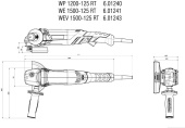 Углошлифовальная машина Metabo WEV 1500-125 RT 1500Вт 11000об/мин рез.шпин.:M14 d=125мм (601243000) от магазина РЭССИ